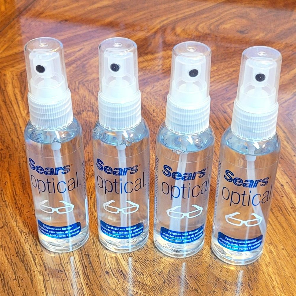 Sears Optical Eyeglass LENS CLEANER - (4x) 2oz. Spray Bottles, Camera, Phone - Picture 1 of 4